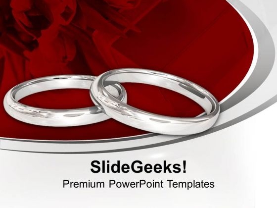 Symbol Of Love With Wedding Rings PowerPoint Templates Ppt Backgrounds For Slides 0413 Symbol Of Love With Wedding Rings PowerPoint Templates Ppt Backgrounds For Slides 0413