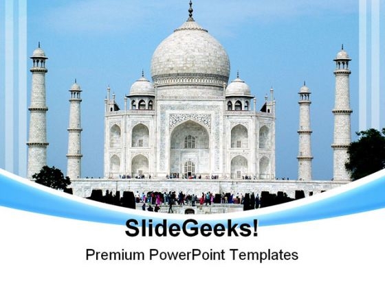 Taj Mahal India Beauty PowerPoint Themes And PowerPoint Slides 0311