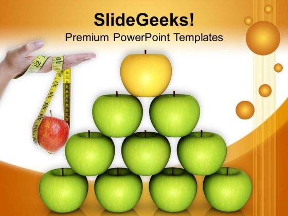 Take A Balance Diet Health PowerPoint Templates Ppt Backgrounds For Slides 0413