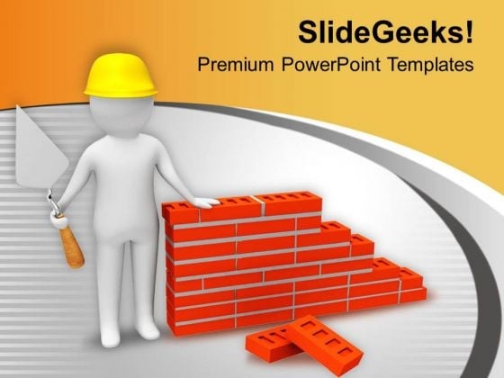 Take Precaution In Visiting Construction Site PowerPoint Templates Ppt Backgrounds For Slides 0713