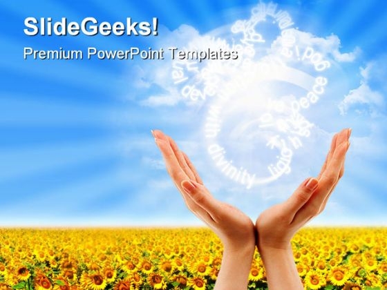 Talk To Divinity Nature PowerPoint Template 0910 Talk To Divinity Nature PowerPoint Template 0910