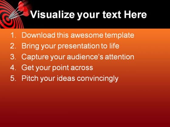 Target01 Business PowerPoint Template 0610 multipurpose editable