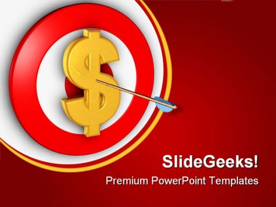 Target On Dollar Business PowerPoint Themes And PowerPoint Slides 0711 Target On Dollar Business PowerPoint Themes And PowerPoint Slides 0711