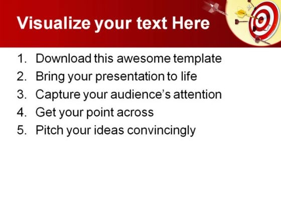 Target Success PowerPoint Template 0910 impactful interactive