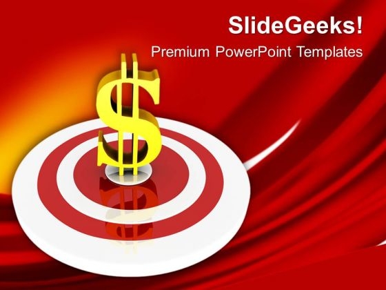 Target With Dollar Business Solution PowerPoint Templates Ppt Backgrounds For Slides 0213