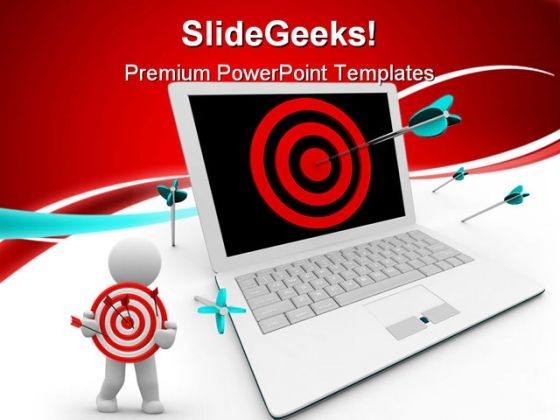 Targeted On Computer Business PowerPoint Templates And PowerPoint Backgrounds 0611 Targeted On Computer Business PowerPoint Templates And PowerPoint Backgrounds 0611