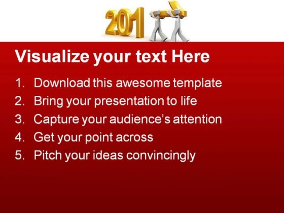 Team Celebrating New Year 2011 Future PowerPoint Themes And PowerPoint Slides 0411 attractive idea