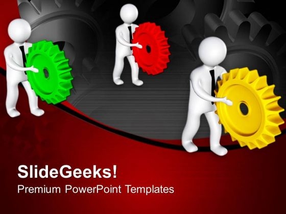 Team Completing Gear Process PowerPoint Templates Ppt Backgrounds For Slides 0713 Team Completing Gear Process PowerPoint Templates Ppt Backgrounds For Slides 0713