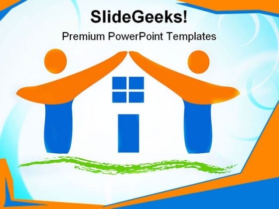 Team Made House Family PowerPoint Templates And PowerPoint Backgrounds 0411 Team Made House Family PowerPoint Templates And PowerPoint Backgrounds 0411