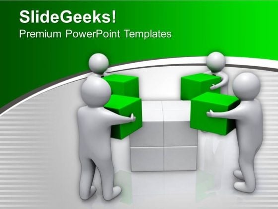 Team Members Assembling Cubes PowerPoint Templates Ppt Backgrounds For Slides 0713 Team Members Assembling Cubes PowerPoint Templates Ppt Backgrounds For Slides 0713