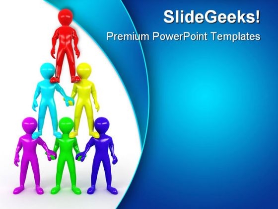 Team Pyramid Leadership PowerPoint Themes And PowerPoint Slides 0411 Team Pyramid Leadership PowerPoint Themes And PowerPoint Slides 0411