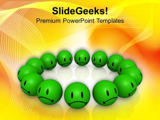 Team With Zeal And Positivity Smilies PowerPoint Templates Ppt Backgrounds For Slides 0413