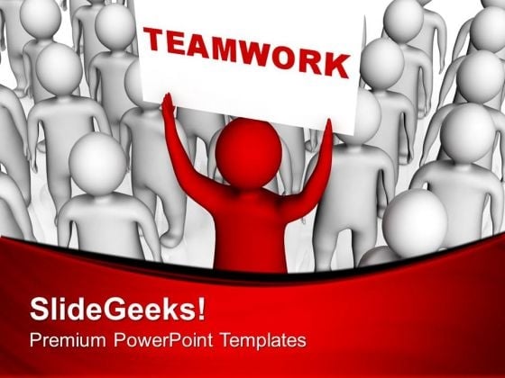 Team Work Key Of Success PowerPoint Templates Ppt Backgrounds For Slides 0413