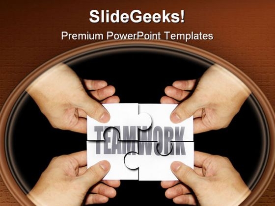 Teamwork Business PowerPoint Template 0810 Teamwork Business PowerPoint Template 0810