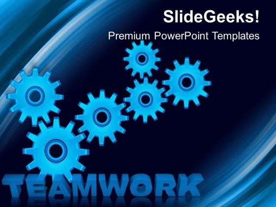 Teamwork Gears Wheels PowerPoint Templates And PowerPoint Themes 0412