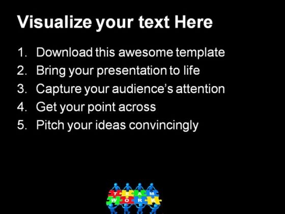 teamwork_puzzles_leadership_powerpoint_templates_and_powerpoint_backgrounds_0811_text