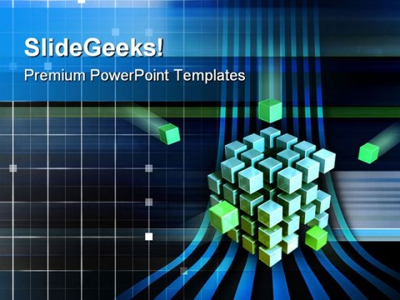 Technology Cubes Business PowerPoint Template 0810 Technology Cubes Business PowerPoint Template 0810