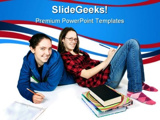 Teen Girls Doing Homework Education PowerPoint Templates And PowerPoint Backgrounds 0311 Teen Girls Doing Homework Education PowerPoint Templates And PowerPoint Backgrounds 0311