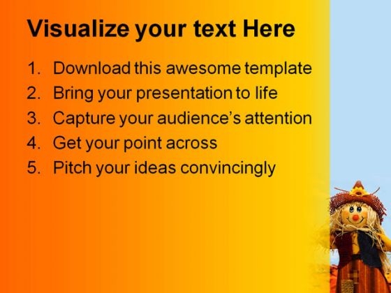 Thanks Give Nature PowerPoint Template 0610 customizable impactful