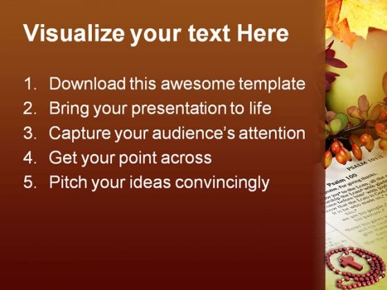 Thanks Giving Bible Holidays PowerPoint Template 1010 impactful researched