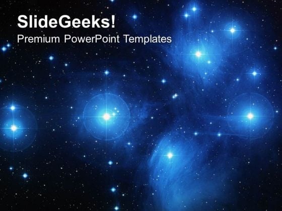 The Pleiades Star Cluster Powerpoint Templates Ppt Backgrounds For