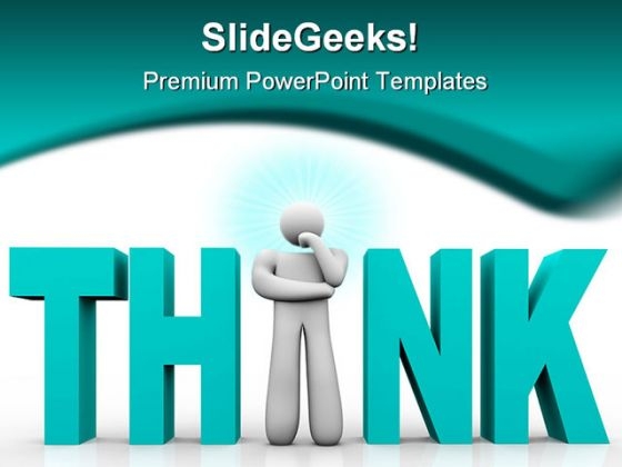 Think Man Business PowerPoint Background And Template 1210 Think Man Business PowerPoint Background And Template 1210