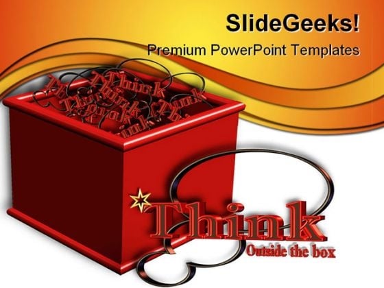 Think Outside The Box Business PowerPoint Themes And PowerPoint Slides 0511