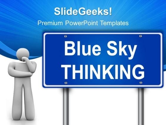 Thinking Signpost Metaphor PowerPoint Templates And PowerPoint Themes 0512 Thinking Signpost Metaphor PowerPoint Templates And PowerPoint Themes 0512