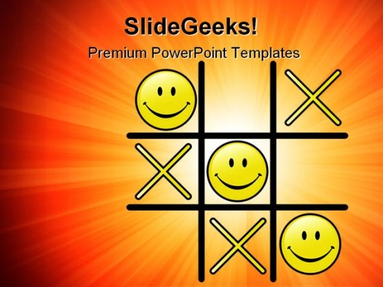 Tic Tac Toe Game Wining Business PowerPoint Template 1110 Tic Tac Toe Game Wining Business PowerPoint Template 1110