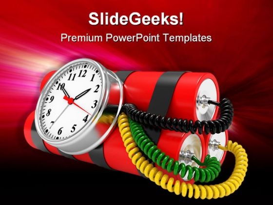 Time Bomb Future PowerPoint Template 1110