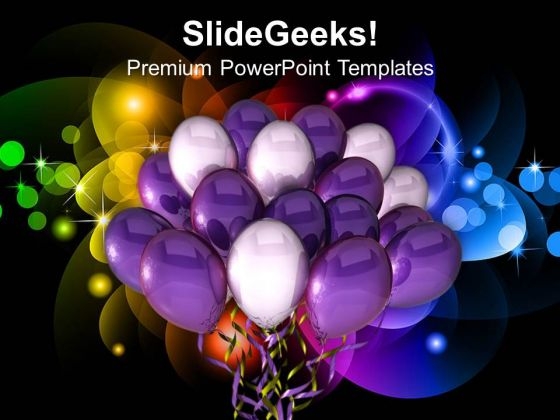 Time For Party Celebration Balloons PowerPoint Templates Ppt Backgrounds For Slides 0313 Time For Party Celebration Balloons PowerPoint Templates Ppt Backgrounds For Slides 0313