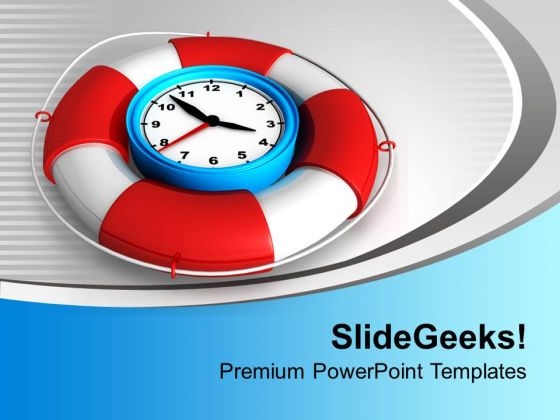 Time To Be Safe With Alarm Clock PowerPoint Templates Ppt Backgrounds For Slides 0313