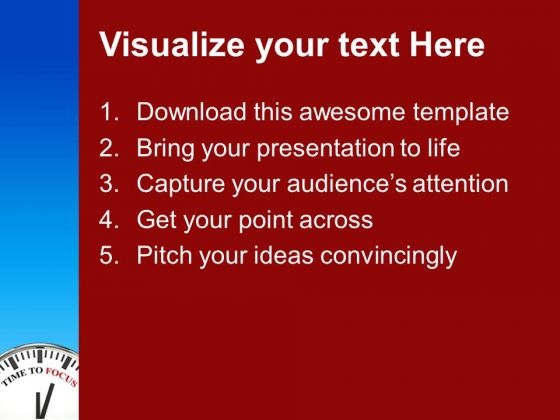 Time To Focus Concentration Point Templates Ppt Backgrounds For Time To Focus Concentration Point Templates Ppt Backgrounds For Slides 0213 Text