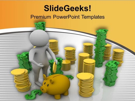 To Earn More Save More PowerPoint Templates Ppt Backgrounds For Slides 0513 To Earn More Save More PowerPoint Templates Ppt Backgrounds For Slides 0513