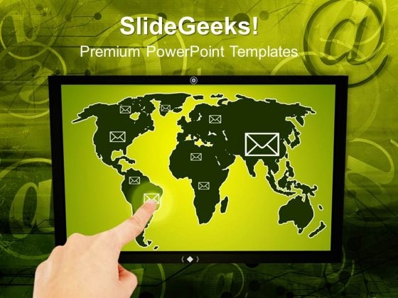 Touch Screen Computer Technology PowerPoint Templates And PowerPoint Themes 1112