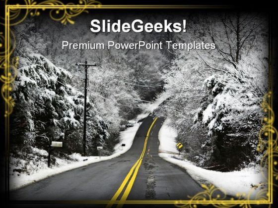 Tough Road Transportation PowerPoint Template 0610 Tough Road Transportation PowerPoint Template 0610