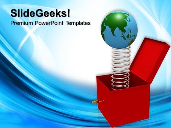 Toy With Jumping Box Globe PowerPoint Templates And PowerPoint Themes 0812 Toy With Jumping Box Globe PowerPoint Templates And PowerPoint Themes 0812