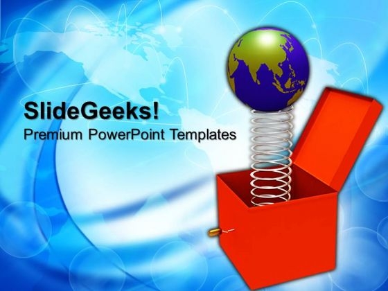 Toy With Jumping Globe Box PowerPoint Templates And PowerPoint Themes 0912 Toy With Jumping Globe Box PowerPoint Templates And PowerPoint Themes 0912