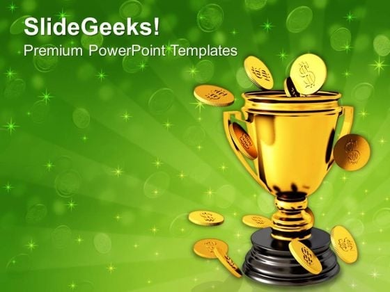 Trophy And Coin Currency Business PowerPoint Templates And PowerPoint Themes 1112 Trophy And Coin Currency Business PowerPoint Templates And PowerPoint Themes 1112