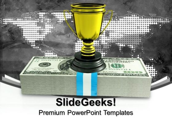 Trophy And Monetary Award Competition PowerPoint Templates And PowerPoint Themes 0912