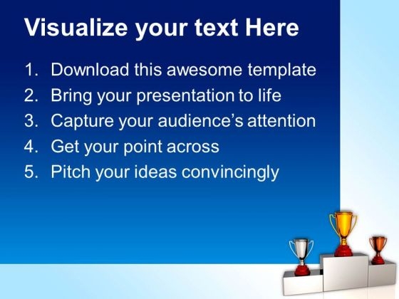 Trophy Award Competition PowerPoint Templates And PowerPoint Themes 0912 slides impactful