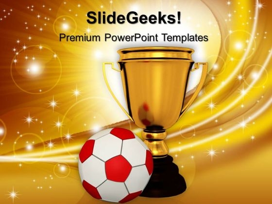 Trophy With A Football Competition PowerPoint Templates And PowerPoint Themes 1112 Trophy With A Football Competition PowerPoint Templates And PowerPoint Themes 1112