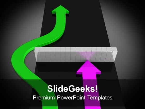 Two Arrows Competition PowerPoint Templates And PowerPoint Themes 1112 Two Arrows Competition PowerPoint Templates And PowerPoint Themes 1112