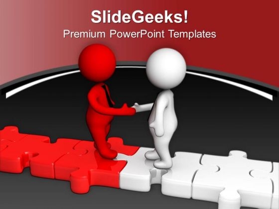Two Different People Can Make Good Team PowerPoint Templates Ppt Backgrounds For Slides 0713