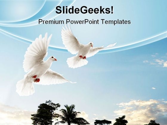Two Doves Flying Animals PowerPoint Themes And PowerPoint Slides 0711 Two Doves Flying Animals PowerPoint Themes And PowerPoint Slides 0711