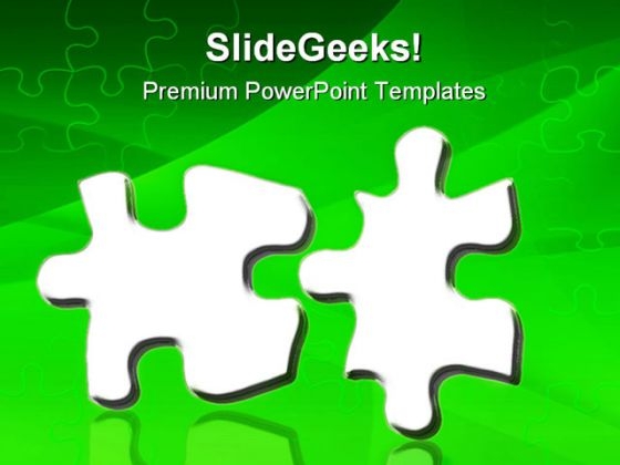 Two Jigsaws Puzzle Shapes PowerPoint Themes And PowerPoint Slides 0811 Two Jigsaws Puzzle Shapes PowerPoint Themes And PowerPoint Slides 0811