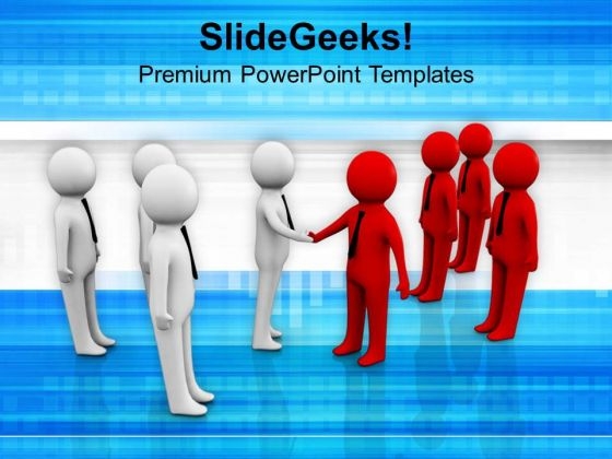 Two Teams Shaking Hands Business PowerPoint Templates Ppt Backgrounds For Slides 0213 Two Teams Shaking Hands Business PowerPoint Templates Ppt Backgrounds For Slides 0213