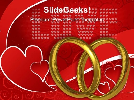 Two Wedding Rings Symbol PowerPoint Templates And PowerPoint Themes 1112 Two Wedding Rings Symbol PowerPoint Templates And PowerPoint Themes 1112