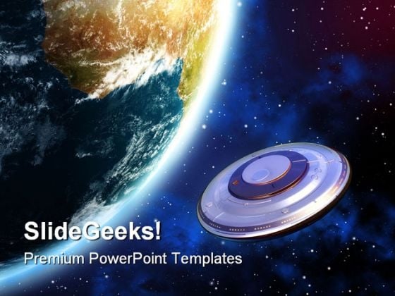 Ufo Invasion Earth PowerPoint Template 0610 Ufo Invasion Earth PowerPoint Template 0610