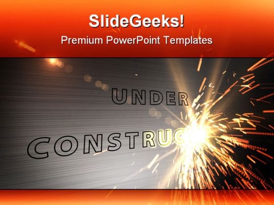 Under Construction Industrial PowerPoint Template 0810 Under Construction Industrial PowerPoint Template 0810
